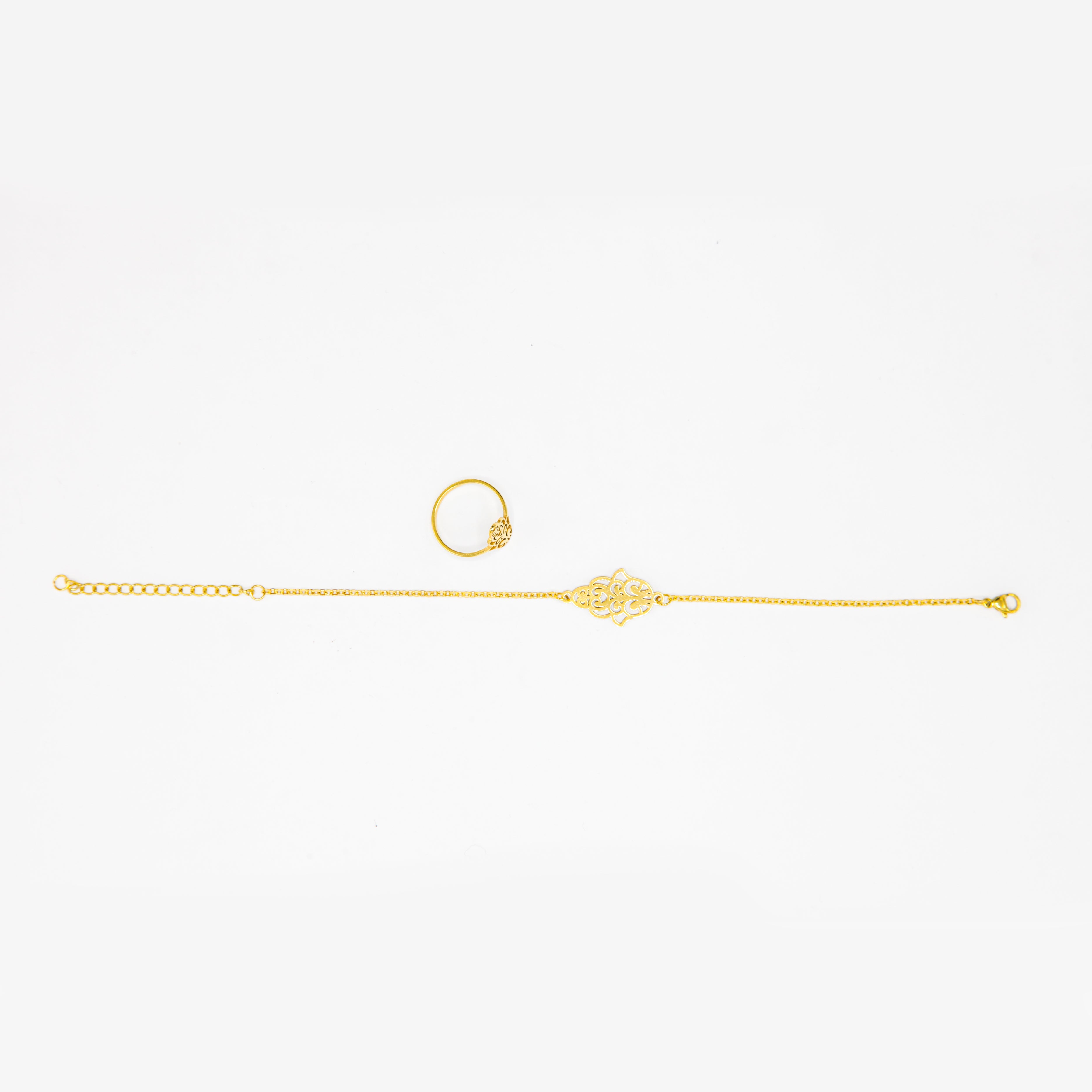 Bracelet et Bague en Acier Inoxydable